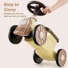 OLAKIDS Ride On Push Car, Kids Foot-to-Floor Sliding Car with Train Whistle Sound, Under-Seat Storage, Toy Walker Gift for Boys Girls Aged 19 Months - 3 Years (Beige) view 3