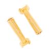 4Pcs RC Heatsink Bullet Plug Connectors with Grips Made of CNC Aluminum Alloy for 1/10 RC Crawler Car (4mm) view 3