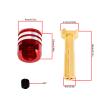 4Pcs RC Heatsink Bullet Plug Connectors with Grips Made of CNC Aluminum Alloy for 1/10 RC Crawler Car (4mm) view 4