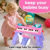 Baby DJ Table for Toddlers 1-3 with Music & Light, Musical Baby Piano Toys 6-9-12-18 Months Toddler Activity Table Music Instruments Learning Toys for 1 Year Old Girl Easter Birthday Gifts Age 0-2 view 3