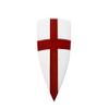 24" Medieval Heater Shield Templar Amour 18 Guage Crusdar Shield Play Shield Husband, Father and Brothers. view 1