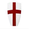24" Medieval Heater Shield Templar Amour 18 Guage Crusdar Shield Play Shield Husband, Father and Brothers. view 2