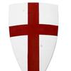 24" Medieval Heater Shield Templar Amour 18 Guage Crusdar Shield Play Shield Husband, Father and Brothers. view 3