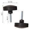 2 Pieces Swing Screw, Outdoor Swing Chair Canopy Fixing Bolts Black Plastic Screws, Garden Furniture Replacement Hardware, Easy to Install, 5.7x7cm view 3