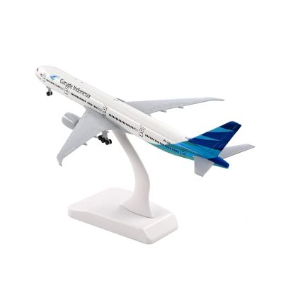ATXTLWL Environmental Image for: Indonesian Garuda Boeing 777 B777 Alloy Aircraft Model with Landing Gear