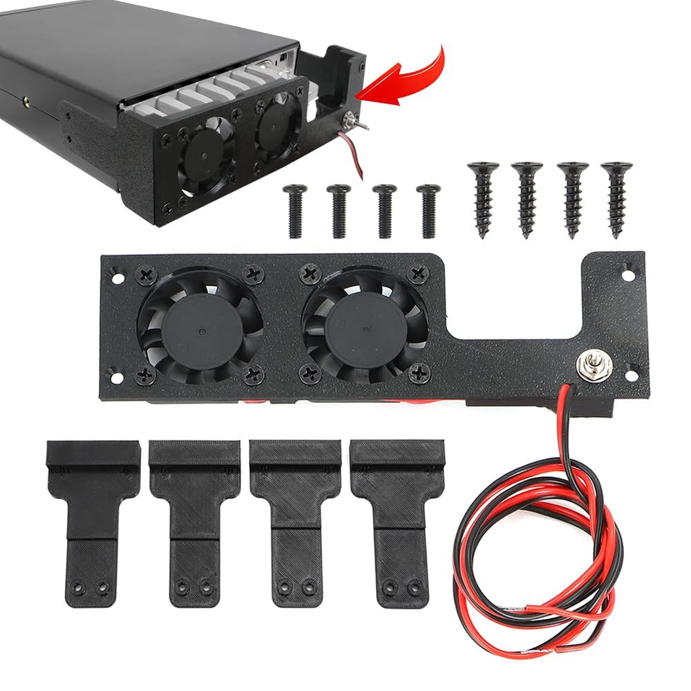 Heatsink Fan Kit for AnyTone AT-6666 / AT-6666 PRO/Radioddity QT-80 / Stryker SR-447 - Fan Kit Only
