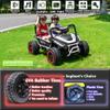 sopbost 24V 2 Seater XXL Kids UTV Ride On Car with Remote Control 4WD Off Road Electric Vehicle Ride On Toy Car with EVA Tires Wheels, Metal Frame, Bluetooth (White) view 2