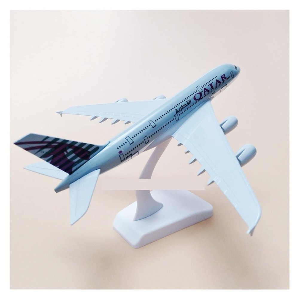 ATXTLWL Environmental Image for: Qatar Airways A380 Airbus 380 Airways Metal Alloy Aircraft Model Die Casting Aircraft