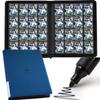 16 Pocket Trading Card Binder,Zipper Card Holder Album Holds up to 1408 Cards with 44 Sleeves, Label DesignCard Collection Binder for TCG Card/Game Cards/Sports Card -Blue view 1