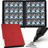 16 Pocket Trading Card Binder,Zipper Card Holder Album Holds up to 1408 Cards with 44 Sleeves, Label DesignCard Collection Binder for TCG Card/Game Cards/Sports Card -Red view 1