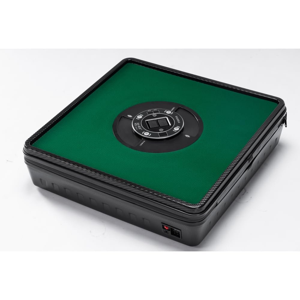 ZHZXWKK Portable Mahjong Machine, Hand-held, Mini-Mahjong, Safe,Suitable for Outdoor Play (Black)