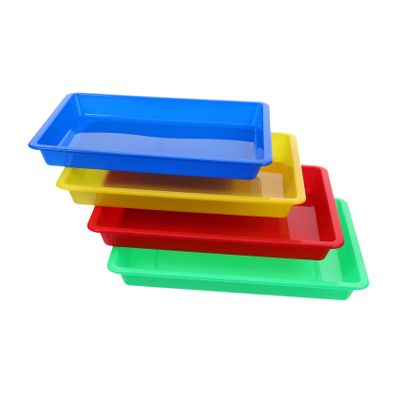 ARTIBETTER 4pcs Art Trays for Crafting and Organization Multi-Functional Storage Plates for Classroom and Projects Easy to Clean Material