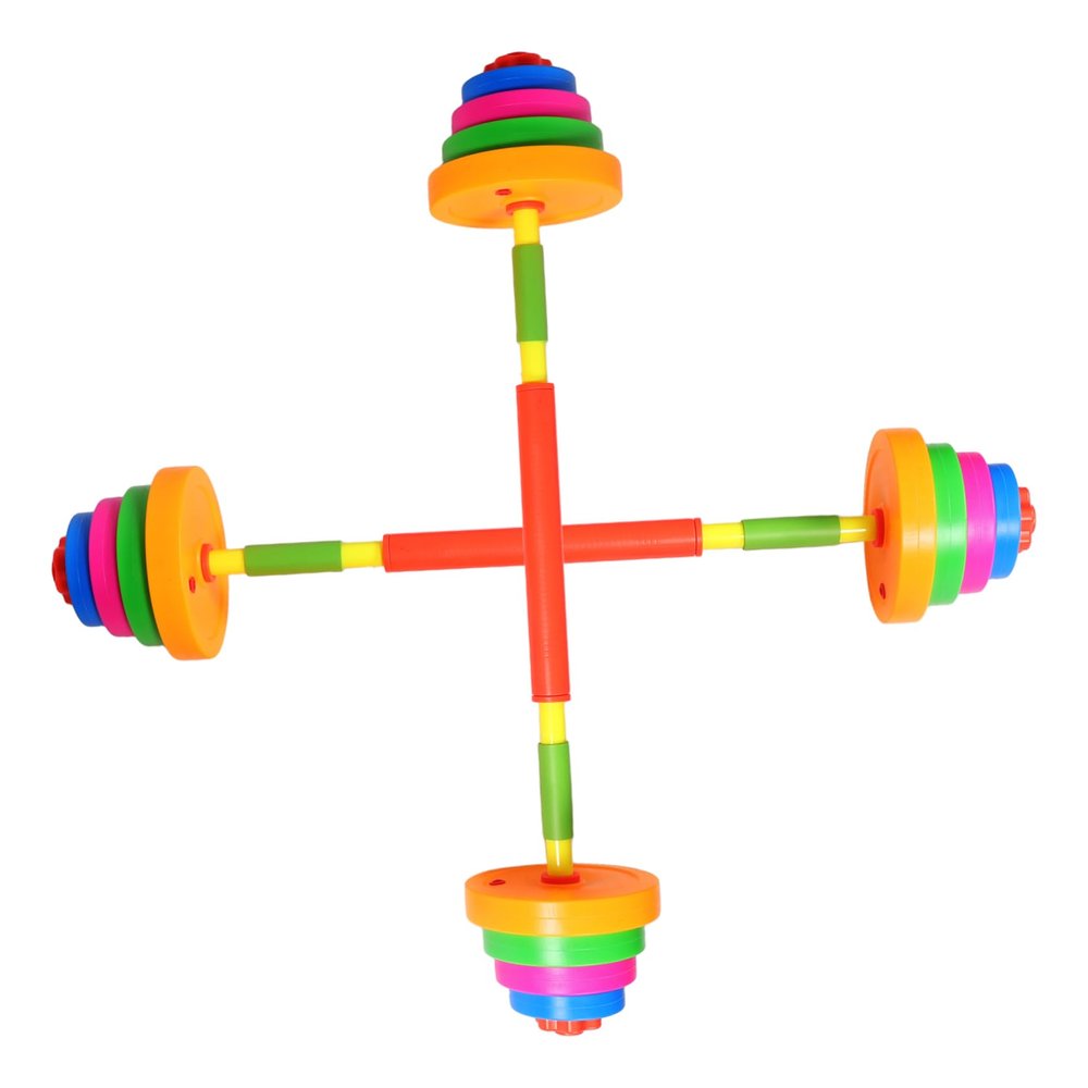 BESPORTBLE 2pcs Adjustable Dumbbells for Boys and Girls Gym Toy for Preschool Arm Exercises Suitable for Home and Kindergarten Use Fun Weight Plaything for Active Play
