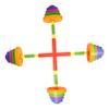 BESPORTBLE 2pcs Adjustable Dumbbells for Boys and Girls Gym Toy for Preschool Arm Exercises Suitable for Home and Kindergarten Use Fun Weight Plaything for Active Play view 1