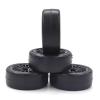 4PCS 1/10 RC Drift Tires 60mm Hard Tyre Smooth Tread for 1:10 RC Racing Car for HPI for HPS for Kyosho for Traxxas On Road Drifting Car Wheels view 2