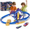 VATOS Dragon Slot Track Cars Set Toys - Racing Car Toy with Light & Spray, 4-7 Years Old Boy Girls Toys, Activity Indoor Kids Track Race Car Gifts view 1