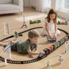 NIPLOOOW Large Train Set for Kids 4-8, Electric Train Toy with Realistic Sound, Lights and Smoke for Under Christmas Tree,Toddler Model Trains for 3 4 5 6 7 8 9 10 11 12 Years Old Kids Toys Gifts view 2