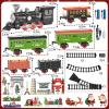 NIPLOOOW Large Train Set for Kids 4-8, Electric Train Toy with Realistic Sound, Lights and Smoke for Under Christmas Tree,Toddler Model Trains for 3 4 5 6 7 8 9 10 11 12 Years Old Kids Toys Gifts view 3