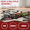 NIPLOOOW Large Train Set for Kids 4-8, Electric Train Toy with Realistic Sound, Lights and Smoke for Under Christmas Tree,Toddler Model Trains for 3 4 5 6 7 8 9 10 11 12 Years Old Kids Toys Gifts view 4