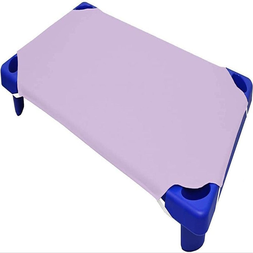 Daycare Cot Sheets for Toddler and Preschool 36 Pieces (23 x 47) Inches 100% Cotton Fabric Pre-School Cot Sheets - Cot Bed Fitted Sheet-Lavender Solid