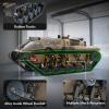 RACENT 1:16 RC Tank Remote Control Tank Off-Road RC Truck 4WD RC Crawler 360Rotating Drifting Car with 2 Batteries view 3
