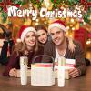 TANALAZ Karaoke Machine with 2 Wireless Microphones and Base, Mini Bluetooth Singing Toys Speaker Mic Set with LED Party Lights and Voice Changer, Halloween Christmas Birthday Gift view 2