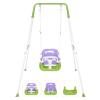 3-in-1 Toddler Swing, Foldable Indoor & Outdoor Baby Swing, Multifunctional Swings for Children 6 Months and Older, Easy to Assemble and Store for Backyard Play (Purple) view 1
