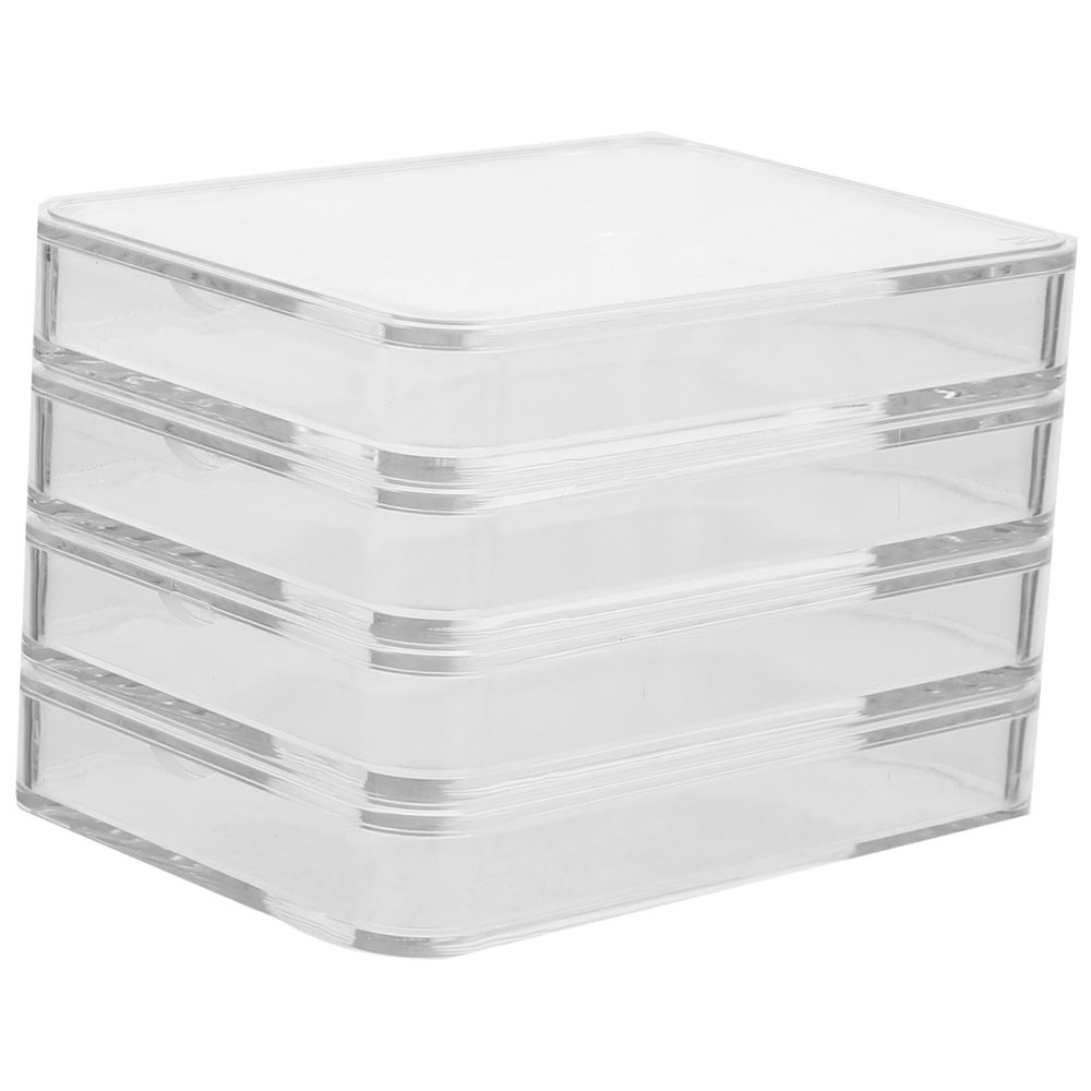 ARTIBETTER 4Pcs Coin Storage Box Set Protective Coin Holders for Collectors Boxes