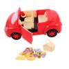 BESPORTBLE 1set Convertible Car Picnic Toy Miniature Tableware and Simulation Food Basket for Boys and Girls Role and Imaginative Play view 1