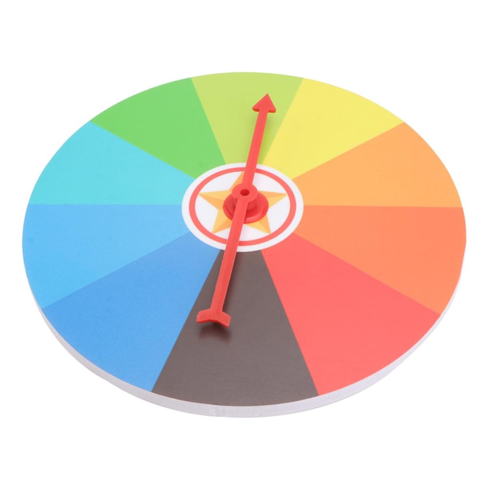 Abaodam 1set Creative Prize Wheel for Boys and Girls Fun Educational Lottery Wheel Game for Parties and Teaching Activities Turntable Blank Spaces for Awards