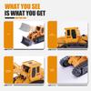 Jiakora Remote Control Front Loader - Metal Shovel, LED Working Lights, Music & 2 Rechargeable Batteries, Construction Toys for Boys Age 4 5 6 7 8 Birthday Gift view 4