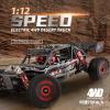 JIKEFUN 124016 RC Car 75km/h Brushless RC Buggy Trucks, 1/12 High Speed 4x4 Remote Control Crawler,4WD Off-Road Climbing Racing Drift Vehicle with 2pcs 2200mAh Batteries view 2