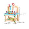 DECHOUS 1set Educational Cartoon Boys and Girls Tool Chair Toy for and Imaginative Play Multi-Purpose Buildable Table Accessories for Hands Learning view 3