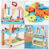 DECHOUS 1set Educational Cartoon Boys and Girls Tool Chair Toy for and Imaginative Play Multi-Purpose Buildable Table Accessories for Hands Learning view 4