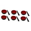 BESPORTBLE 6sets Miniature Bowl and Chopsticks Creative Home Decoration Accessories for Dollhouse and Mini Food Scene Layout Black Red for Collectors and Miniature Enthusiasts view 1