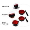 BESPORTBLE 6sets Miniature Bowl and Chopsticks Creative Home Decoration Accessories for Dollhouse and Mini Food Scene Layout Black Red for Collectors and Miniature Enthusiasts view 4