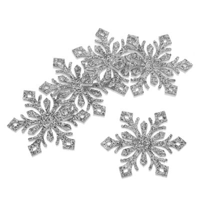 ARTIBETTER 30pcs Snowflake Hair Pin Diy Accessory Kit Shiny Snowflake Decorations for Hairband Party Supplies
