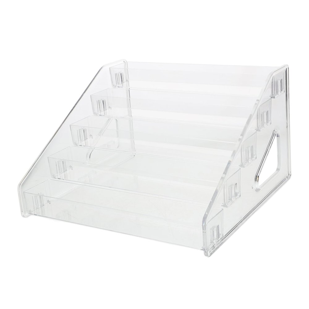 Totority Acrylic Display Pedestal with 5 Tiered Shelves for Medals