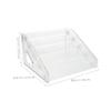 Totority Acrylic Display Pedestal with 5 Tiered Shelves for Medals view 2