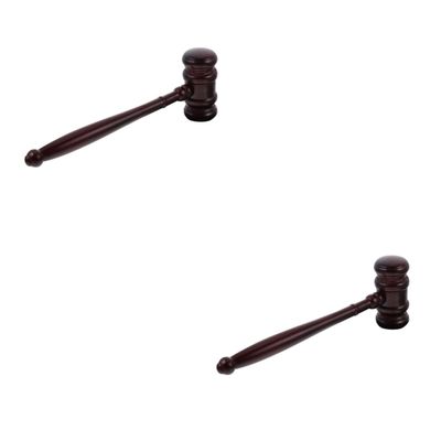 ARTIBETTER 2pcs Creative Judge Gavel for Courtroom Auction and Role Play Toy for Boys and Girls and Simple Design Multi-Functional Use