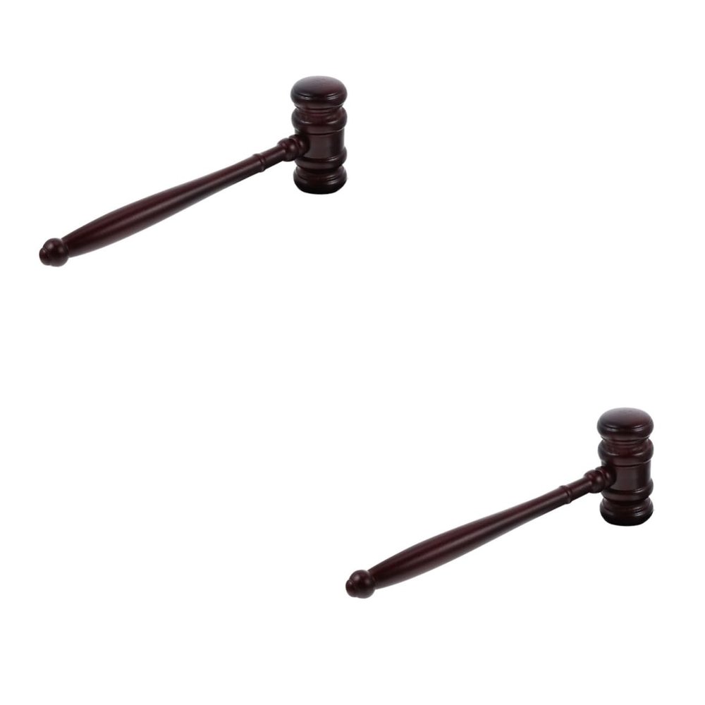 ARTIBETTER 2pcs Creative Judge Gavel for Courtroom Auction and Role Play Toy for Boys and Girls and Simple Design Multi-Functional Use