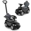 Licensed Push Car for Toddlers by INFANS, 3 in 1 Sliding Walking Car with Push Handle, Horn, Music, Underneath Storage, Foot-to-Floor Ride on Toys for Boys Girls (Black) view 1