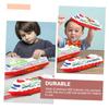 Kisangel 10pcs Plastic Cruise Ship Toy Pull Back Steamship for Toddlers (1-3) Boys and Girls Toys Abs Material Educational Playset for Boys Girls view 3