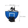 Abaodam 2pcs Indoor Trampoline Basketball Hoop Basketball Rack for Boys and Girls Fun Indoor Sports Game Promotes Motor Skills and Family view 2