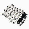 6pcs Ajustable Stainless Steel Links Set Steering Link with Aluminum Ends Silver for Losi 1/18 Mini-T 2.0 Mini-B LOS214013 view 1