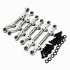 6pcs Ajustable Stainless Steel Links Set Steering Link with Aluminum Ends Silver for Losi 1/18 Mini-T 2.0 Mini-B LOS214013 view 2