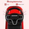 Licensed Push Car for Toddlers by INFANS, 3 in 1 Sliding Walking Car with Push Handle, Horn, Music, Underneath Storage, Foot-to-Floor Ride on Toys for Boys Girls (Red) view 4