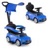Licensed Mercedes Benz Push Car for Toddlers by INFANS, 3 in 1 Sliding Walking Car with Push Handle, Horn, Music, Underneath Storage, Foot-to-Floor Ride on Toys for Boys Girls, Blue view 1