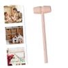 OUNONA Boys and Girls Beat Toy 10pcs Wooden Hammer for Children Educational Toy Home Decor Tool Interactive Parent-child Play view 2