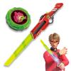INFINITY NADO Spinning top Toy for Kids, Glowing battling top Toy with Telescopic Sword Launcher, battling top for Kids Boys Girls 5 6 7 8 9 10 11 12 Years Old and up, Blazing War Bear view 1